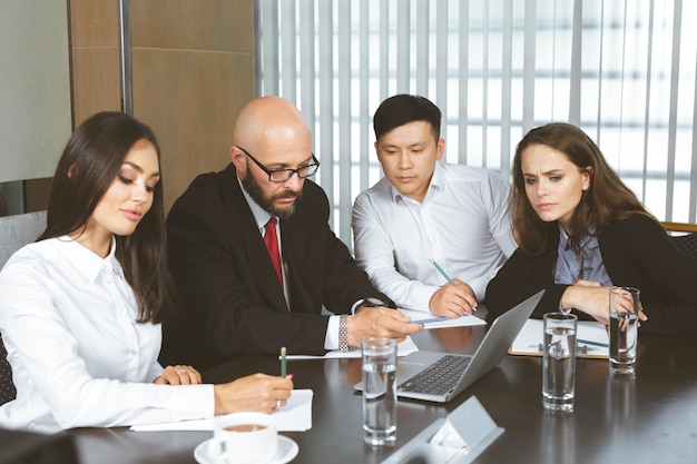 Business people in modern office