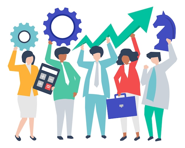 business people png illustration transparent background
