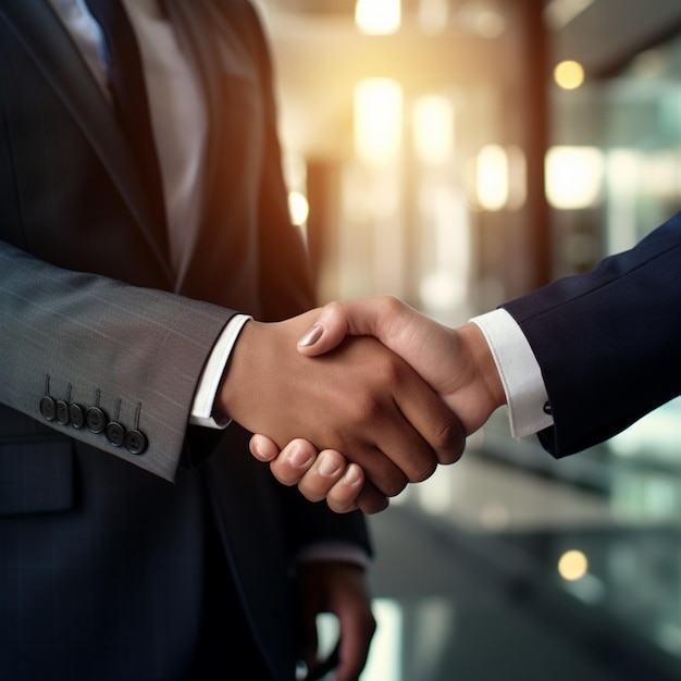 business people shake hands