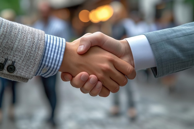 деловые люди пожимают руки вблизи рукопожатие на встрече или переговорах