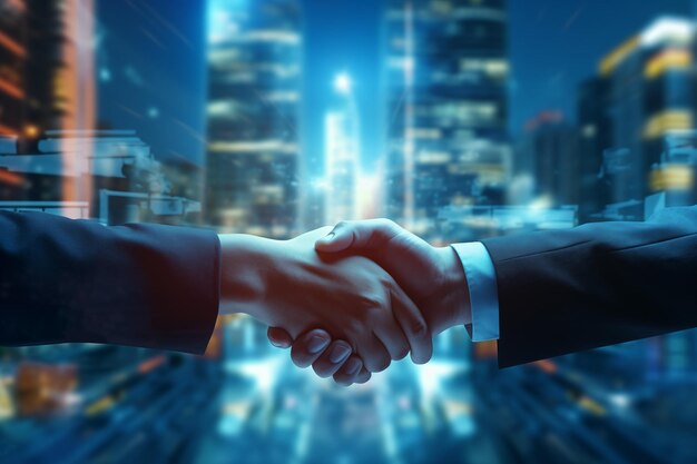 Business People Shaking Hands Handshaking between two businessman