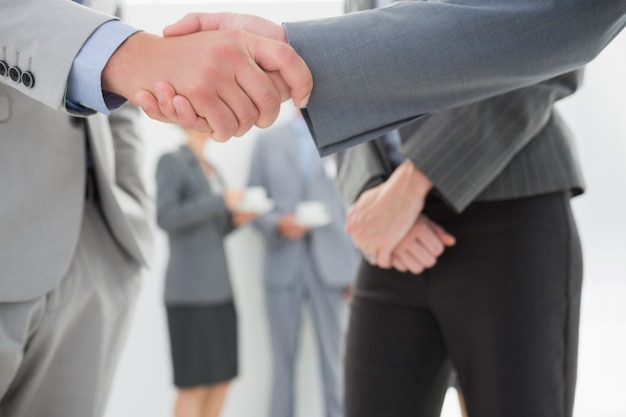 Business people shaking hands 