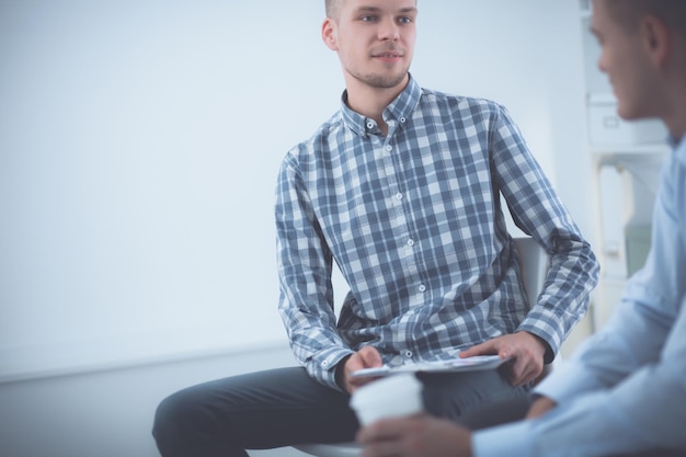 Business people talking on meeting at office