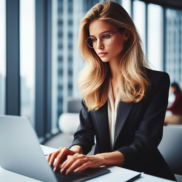 Business people at work in a office space