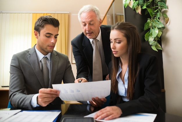 Business people at work in their office