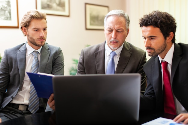 Business people at work together in an office