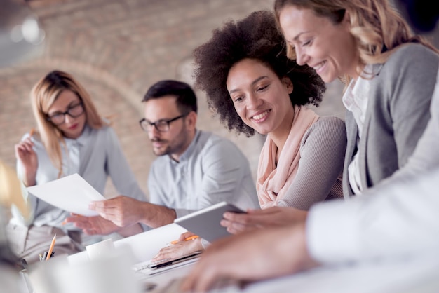 Business people working as a team in the office