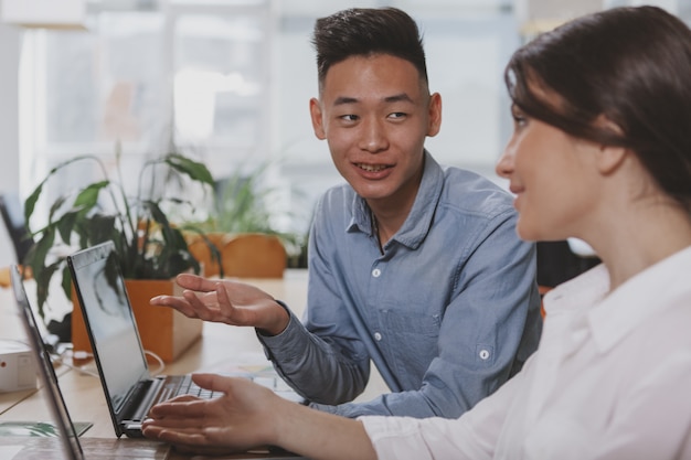 Business people working together at the office