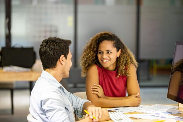 Business people working together at the office