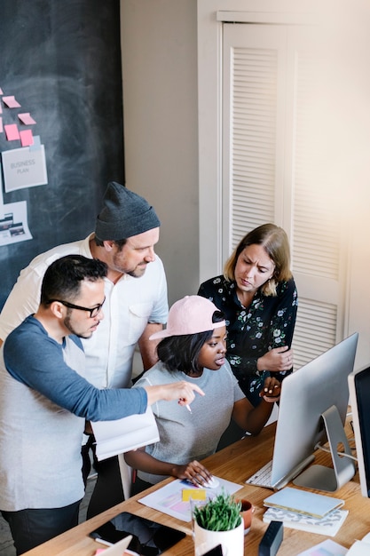 Business people working together in the office