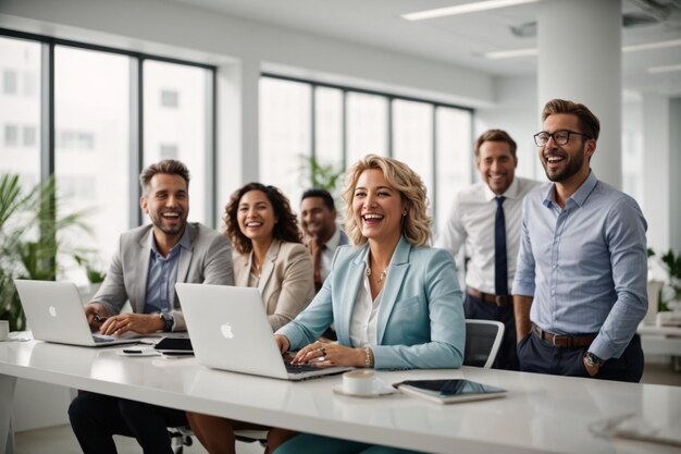 Business people working together in office