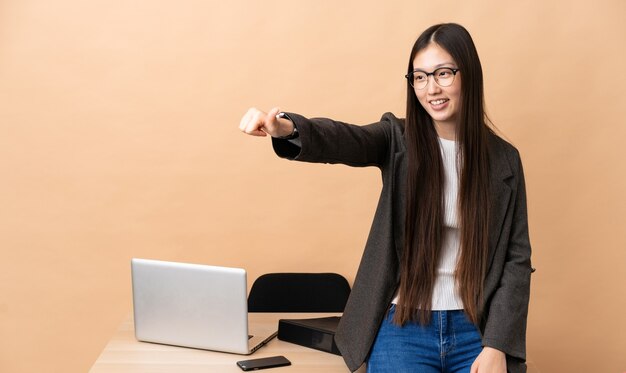 Business person over isolated background