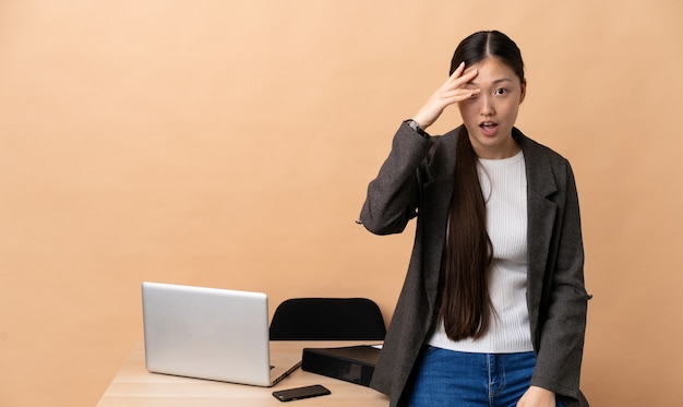 Business person over isolated background