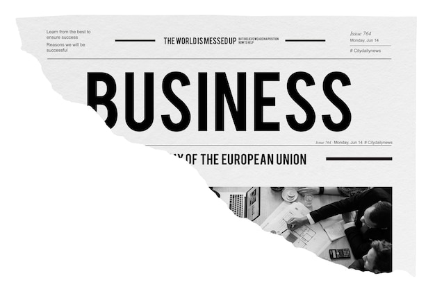business png newspaper headline ripped paper transparent background