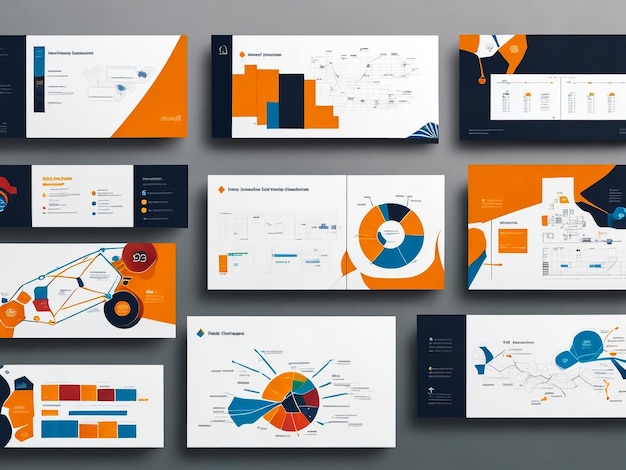 Бизнес-презентация Брошюра Руководство по дизайну или Pitch Deck Слайд шаблон или Sales Guide Slider