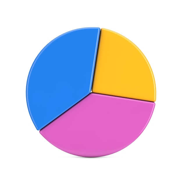 Бизнес-презентация Infographic Slice Pie Chart 3d Rendering