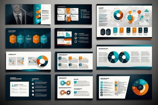 business presentation template setpowerpoint template design backgrounds