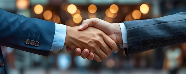 Business professionals shake hands after a successful contract meeting symbolizing professional collaboration Concept Business Collaboration Successful Contracts Professional Handshake Teamwork