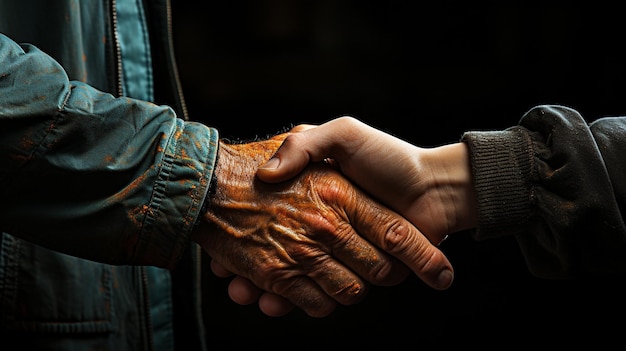 Photo business shaking hand