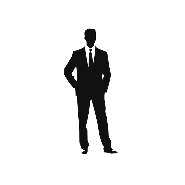 Premium AI Image | business silhouette set