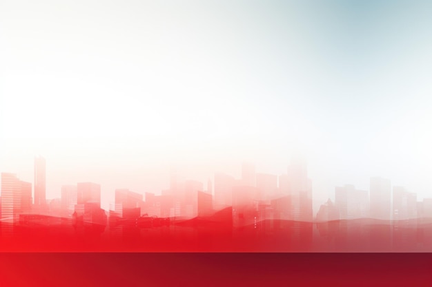 Business slide background white and red Generative AI