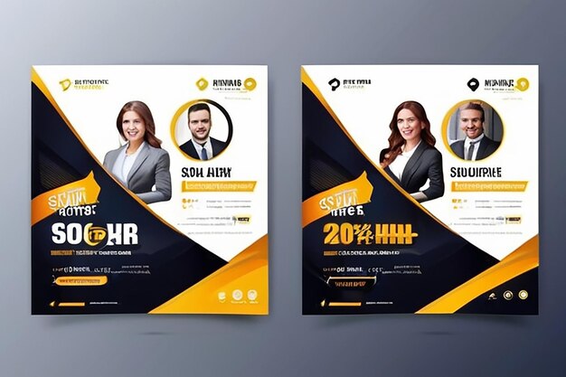 Foto business social media post sjabloon professionele corporate square banner premium vector