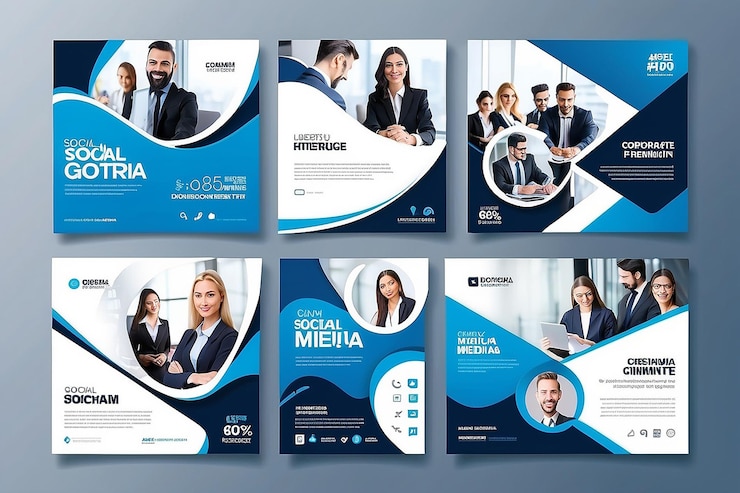 Foto business social media post sjabloon professionele corporate square banner premium vector