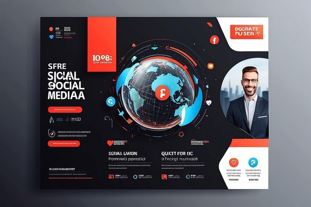 Photo business square social media banner web banner template corporate promotional banner for social media post