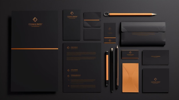 Business stationery mock up design