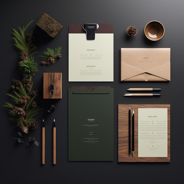 Photo business stationery mock up design