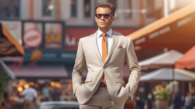 business suit HD 8K wallpaper Stock Photographic Image