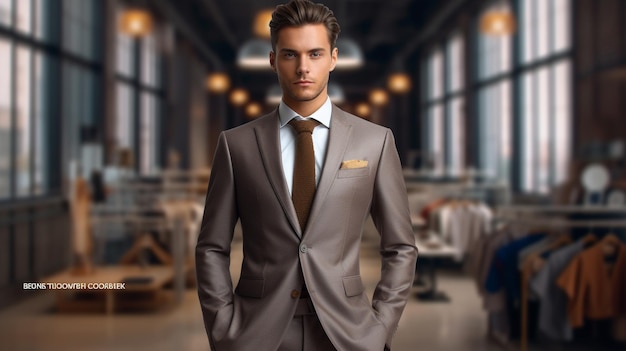 business suit HD 8K wallpaper Stock Photographic Image