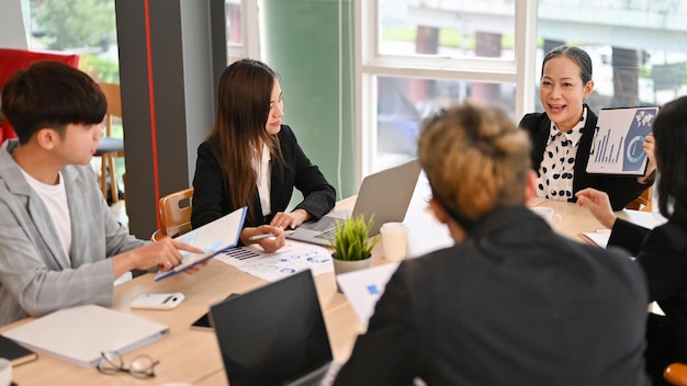 Business team having a meeting in the conference room