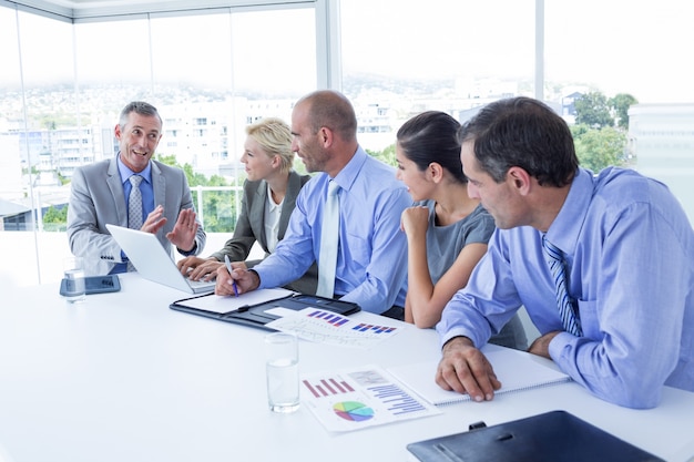 Business team having a meeting