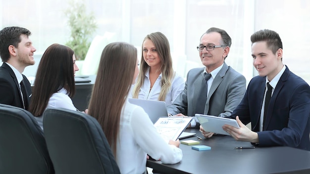 Business team at a meeting in the office