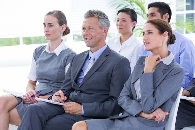 business team during a meeting 
