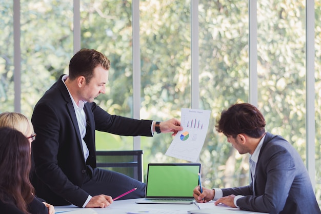 Business team working at modern office