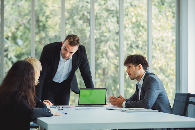 Business team working at modern office