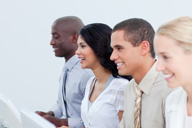 Business team working in the office