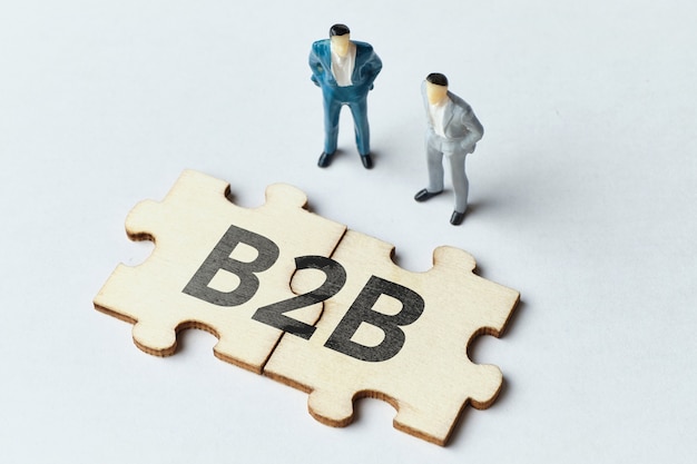 Business to business concept met puzzel