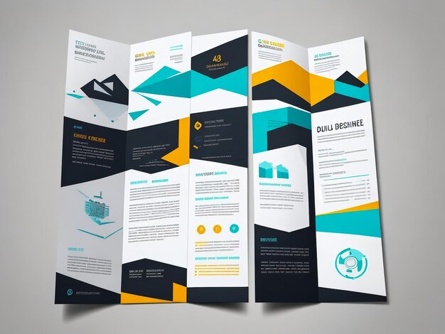 Business Trifold Brochure Leaflet Template