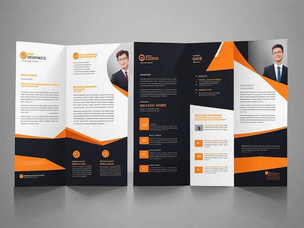 Business Trifold Brochure Leaflet Template