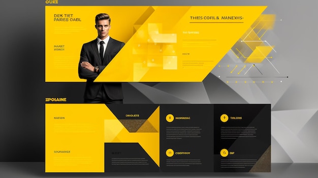 Бизнес-вебинар горизонтальный дизайн шаблона баннера Современный дизайн баннера