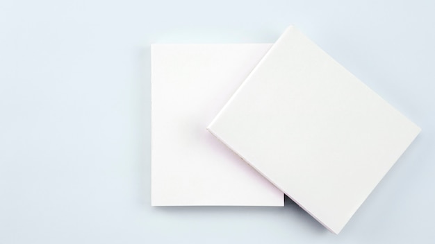 Photo business white paper card on white background