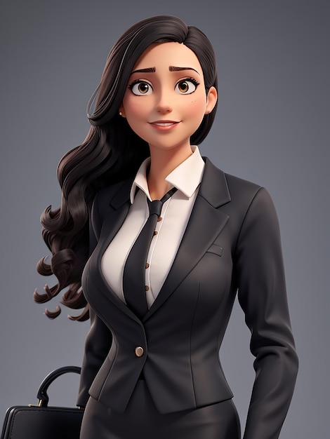 Business woman 3D