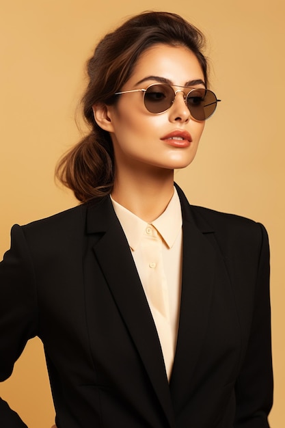 business woman wearing blazer