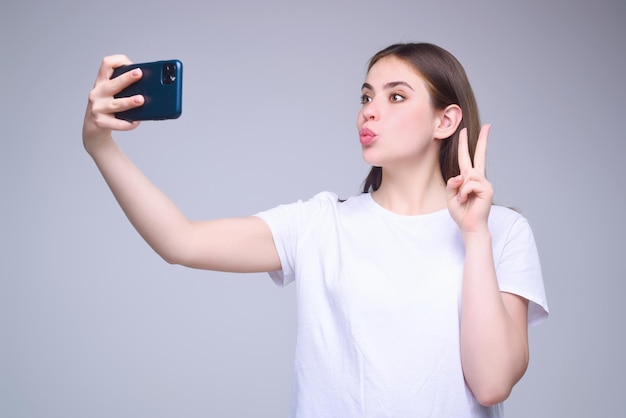 Business woman with mobile phone or smartphone