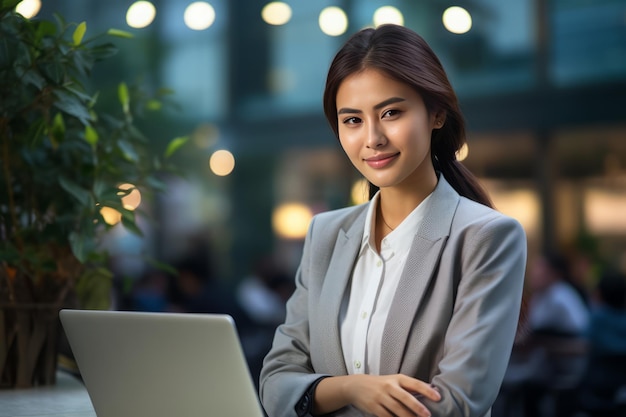 Business Woman work in office Room