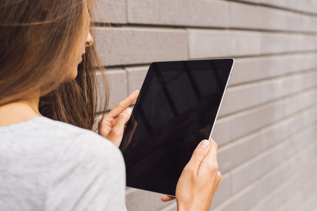 Photo business woman working