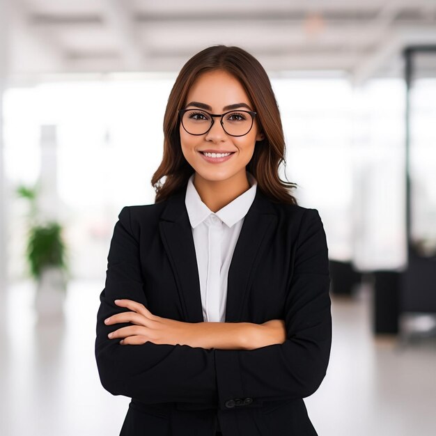 Business women standing with arms crossed